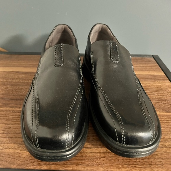 New Clarks Gessler Step Black Leather Shoe Men’s Size: 13